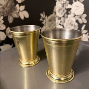Gold Julip Cups, Set of Two